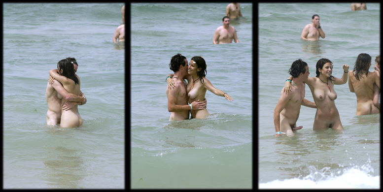 Never flirt on a nudist beach